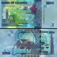 *2000 Šilingov Uganda 2015, P50c UNC - Kliknutím na obrázok zatvorte -